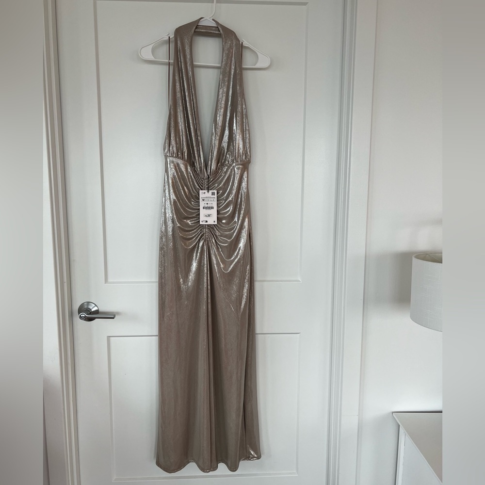 Zara Halter Cocktail Dress; Size: M; Condition: Brand New with Tags